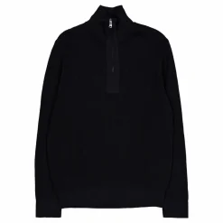 Alex Half Zip Knitted Sweater Black