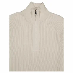 Alex Half Zip Knitted Sweater Moonbeam