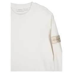 Badge Waffle Ls Tee Ybi Ivory