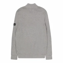 B.int Cotton Half Zip Knit Gy57 Anthracite Marl