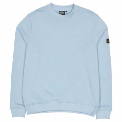 B.intl Outline Badge Crew Concrete Blue