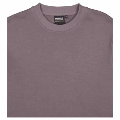 B.intl Outline Badge Crew Plum Grey