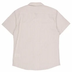 Bowling Matti Seersucker Shirt Ecru/khaki Stripe