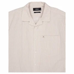 Bowling Matti Seersucker Shirt Ecru/khaki Stripe