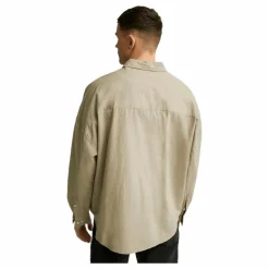Boxy Linen Shirt Greige