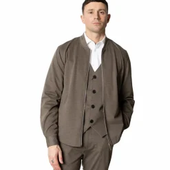 Brendon Jersey Jacket Dark Khaki