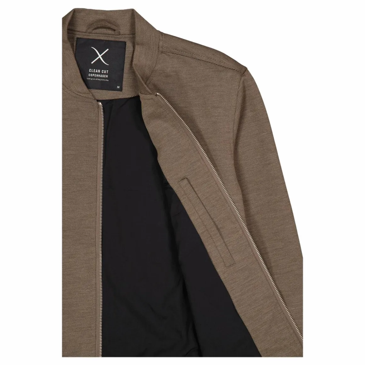 Brendon Jersey Jacket Dark Khaki