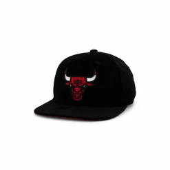 Bulls Black Cord Snapback