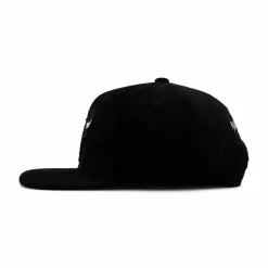 Bulls Black Cord Snapback