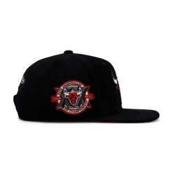 Bulls Black Cord Snapback