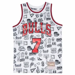 Bulls Doodle Swingman Jersey - Toni Kukoc