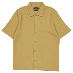 Calton Structured Shirt S/s Dark Khaki