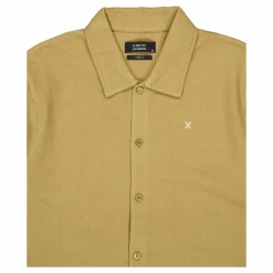Calton Structured Shirt S/s Dark Khaki