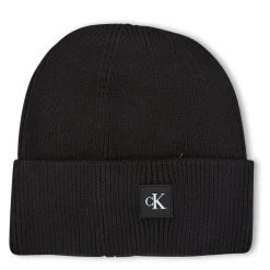 Calvin Klein Monogram Rubber Patch Beanie Bds
