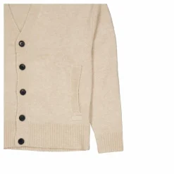 Calvin Klein Wool-blend Boucle Cardigan Pb5 - Fog