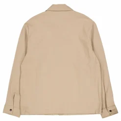 Celian Seersucker Overshirt Batique Khaki