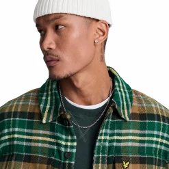 Check Flannel Overshirt X351 Argyle Teal/ Heritage Tau