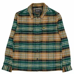 Check Flannel Overshirt X351 Argyle Teal/ Heritage Tau