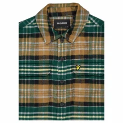 Check Flannel Overshirt X351 Argyle Teal/ Heritage Tau