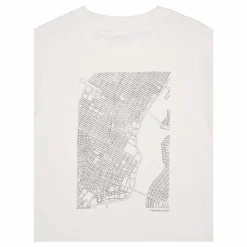 City Grid Map Tee Ybi-ivory