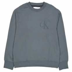 Ck Applique Crew Neck Psl-endless Grey