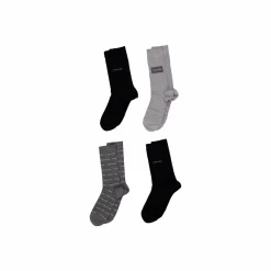 Ck Men Sock 4p All Over Logo G 001 Combo
