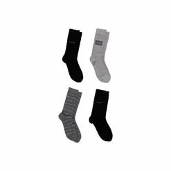 Ck Men Sock 4p All Over Logo G 001 Combo