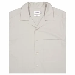 CK Poplin Cuban Collar S/s Shirt -London Fog