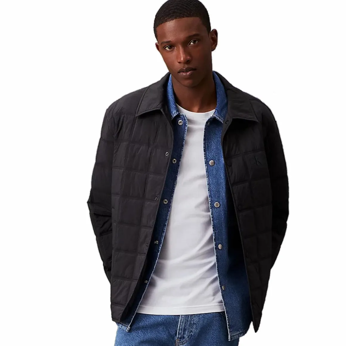 CK Quilted Jacket Black