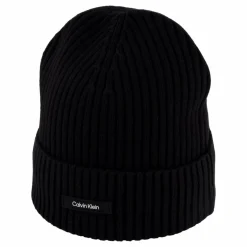 Classic Cotton Rib Beanie Beh Ck Black