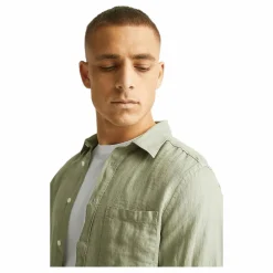 Clean Linen Slim Shirt Vetiver