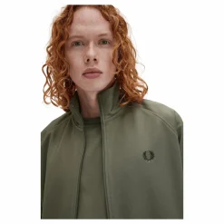 Contrast Tape Track Jkt W49 Laurel W Green/ngt Green