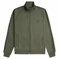 Contrast Tape Track Jkt W49 Laurel W Green/ngt Green