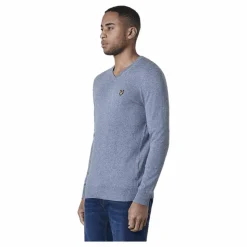 Cotton Merino V Neck Jumper Mid
