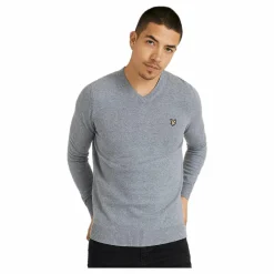 Cotton Merino V Neck Jumper Mid