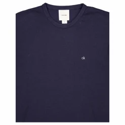 Cotton Silk Blend Cn Sweater Blue