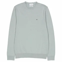 Cotton Silk Blend Cn Sweater Pff-slate Gray