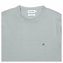 Cotton Silk Blend Cn Sweater Pff-slate Gray