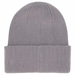 Cotton/wool Fine Rib Beanie Pbn Mid Gray