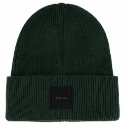Cotton/wool Fine Rib Beanie M14 Midnight Forest