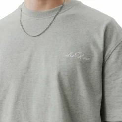 Crew T-shirt Grey Melange/white