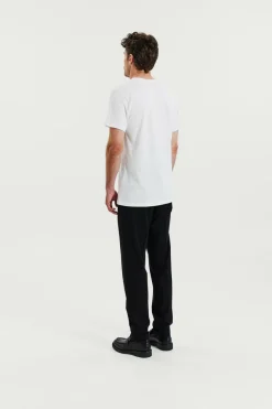 Crew-neck Lightweight Cotton 2-pack White