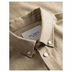 Desert Reg Shirt Dark Sand Melange