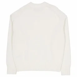 Eddy Cotton Wool Crew Neck White