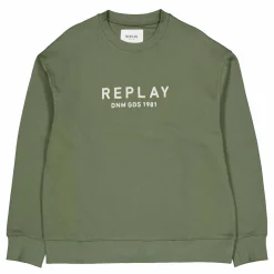 Embroided Logo Sweatshirt Military