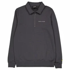 Embroidered Collared Quarter Z X427 Gunmetal/ Cove
