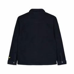Embroidered Fleece Overshirt Z271 Dark