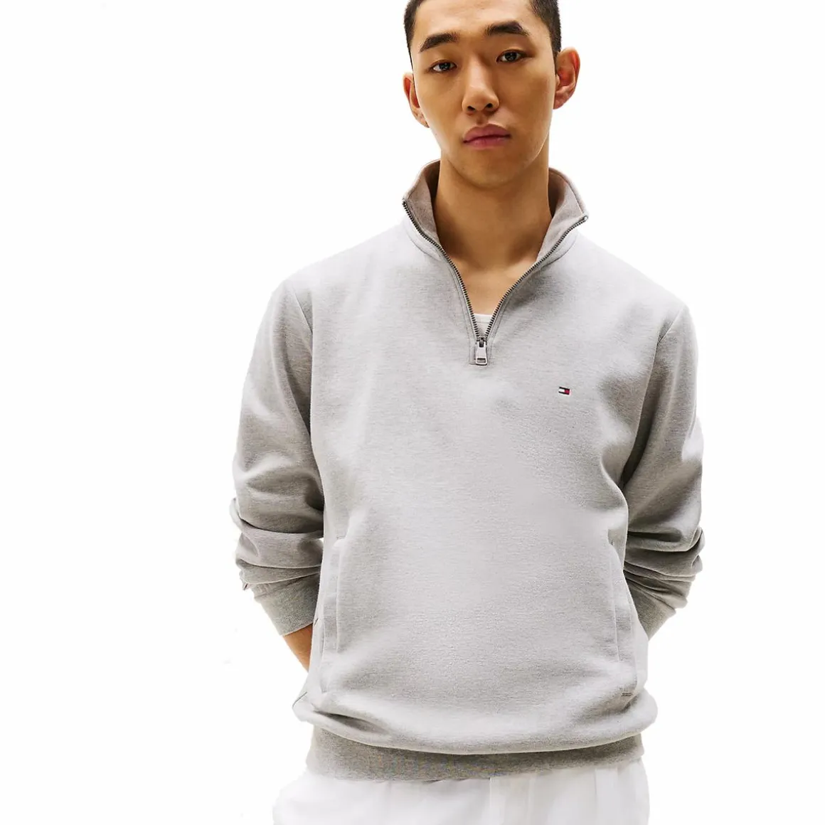 Essential Fleece 1/4 Zip Grey