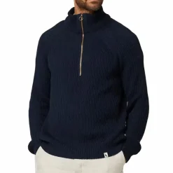 Felix Quarter Zip Jumper Navy