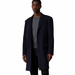 Fine Wool Blend Coat Chw Night Sky